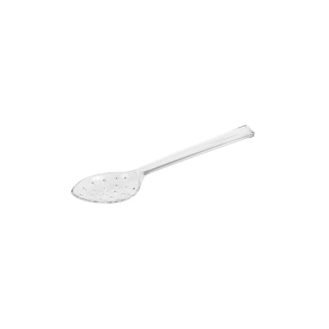 43021-CL Serving Spoons - Polycarbonate Serving Spoon Perforated Clear 325mm