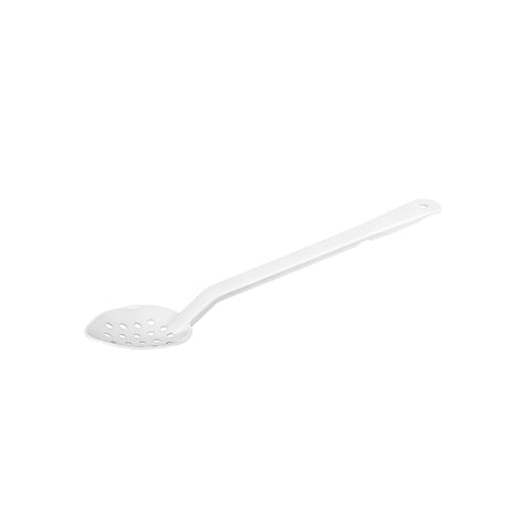 43025-W Serving Spoons - Polycarbonate Serving Spoon Perforated White 390mm