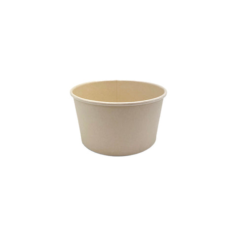 BPB1000-PLA Bamboo Pulp Round Bowl 150mm Bamboo Pulp Round Bowl PLA Lining 150x75mm / 1000ml