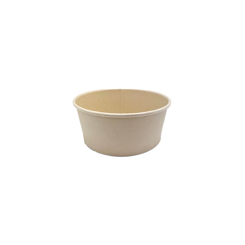 BPB750-PLA Bamboo Pulp Round Bowl 150mm Bamboo Pulp Round Bowl PLA Lining 150x60mm / 750ml