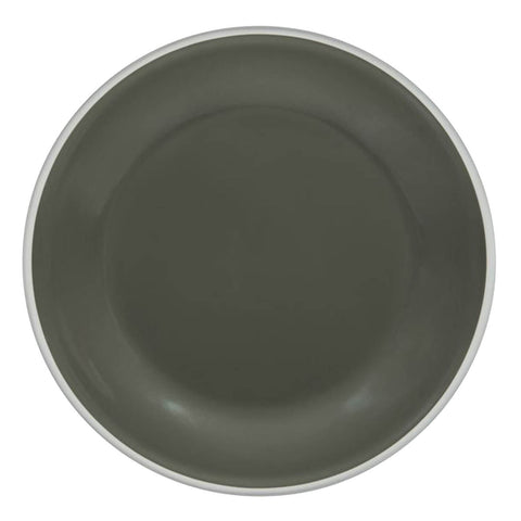 Ryner Melamine Evoke Grey with White Rim