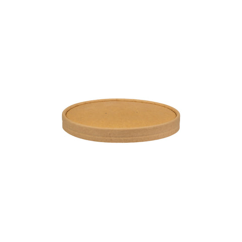 KPLID165-(300PCS) Kraft Paper Round Bowl & Lids Kraft Paper Lid 165mm