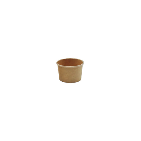 SC1K-PLA Kraft Paper Sauce Cups & Lids Kraft Sauce Cups PLA Coating 44mm / 1oz