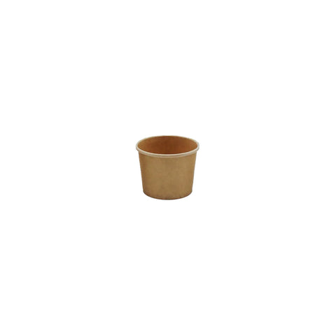 SC2K-PLA Kraft Paper Sauce Cups & Lids Kraft Sauce Cups PLA Coating 62mm / 2oz