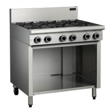 6 BURNER GAS COOKTOP WITH CABINET BASE